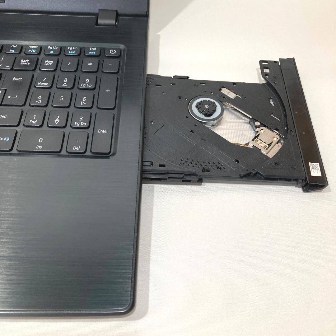 初心者✨快適・カメラ・大画面・DVD✨黒✨すぐ使えるノートパソコン◇T557-3