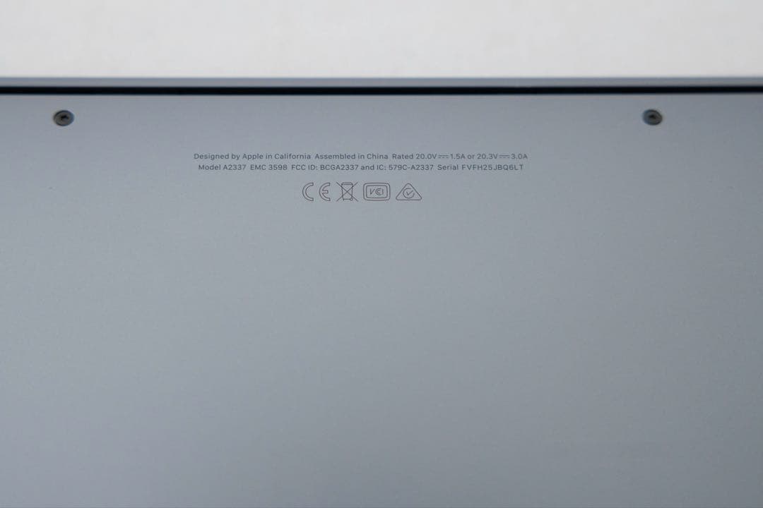 美品MacBook Air 2020M1/8GB/1TB