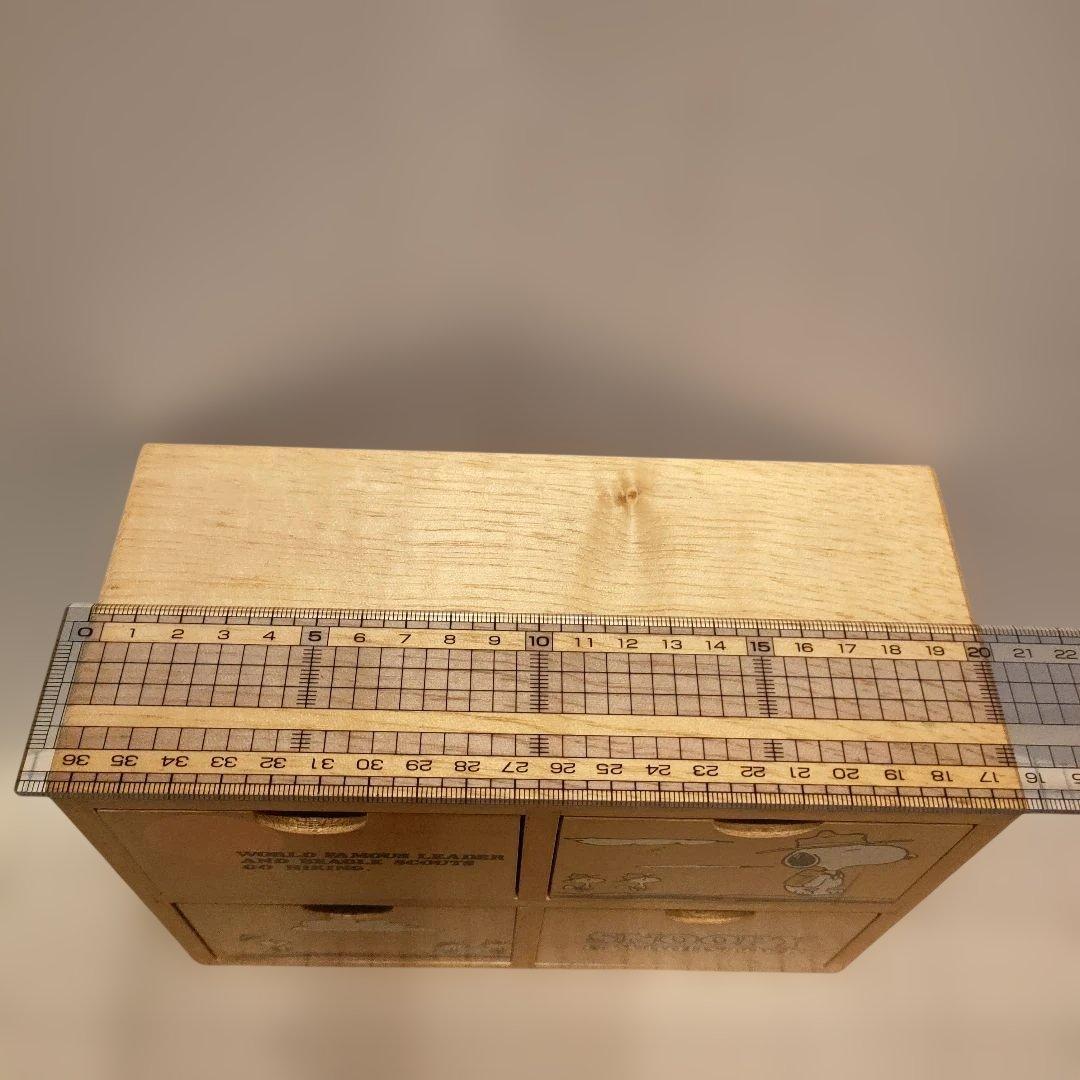 木製　引き出し小物入れ棚　スヌーピー