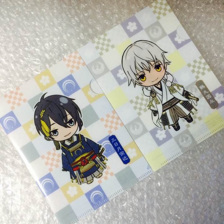 新品★未使用品★刀剣乱舞★三日月宗近＆鶴丸国永★クリアファイル★セブンコラボ