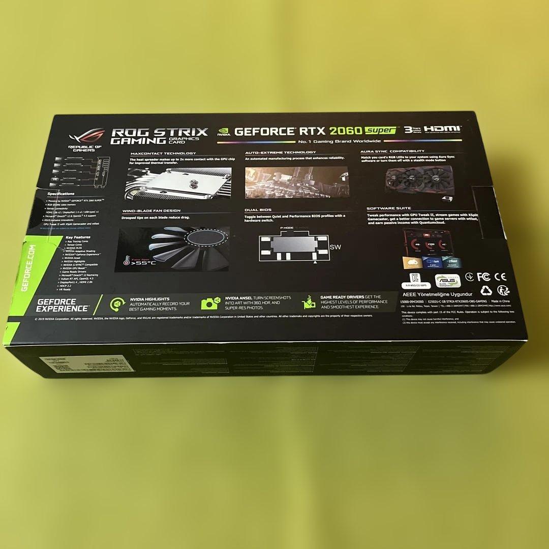 グラフィックボード・グラボ・ビデオカード ASUS ROG STRIX RTX 2060 Super 8GB