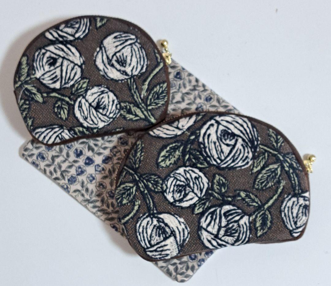 ミナペルホネン ハンドメイド rosy サイズ違いペアポーチ 434