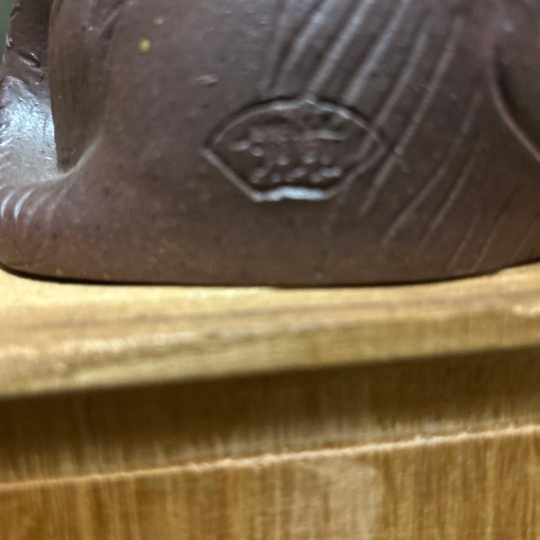 値下げ　備前焼　置物　寅（トラ）　魔除け　美術品