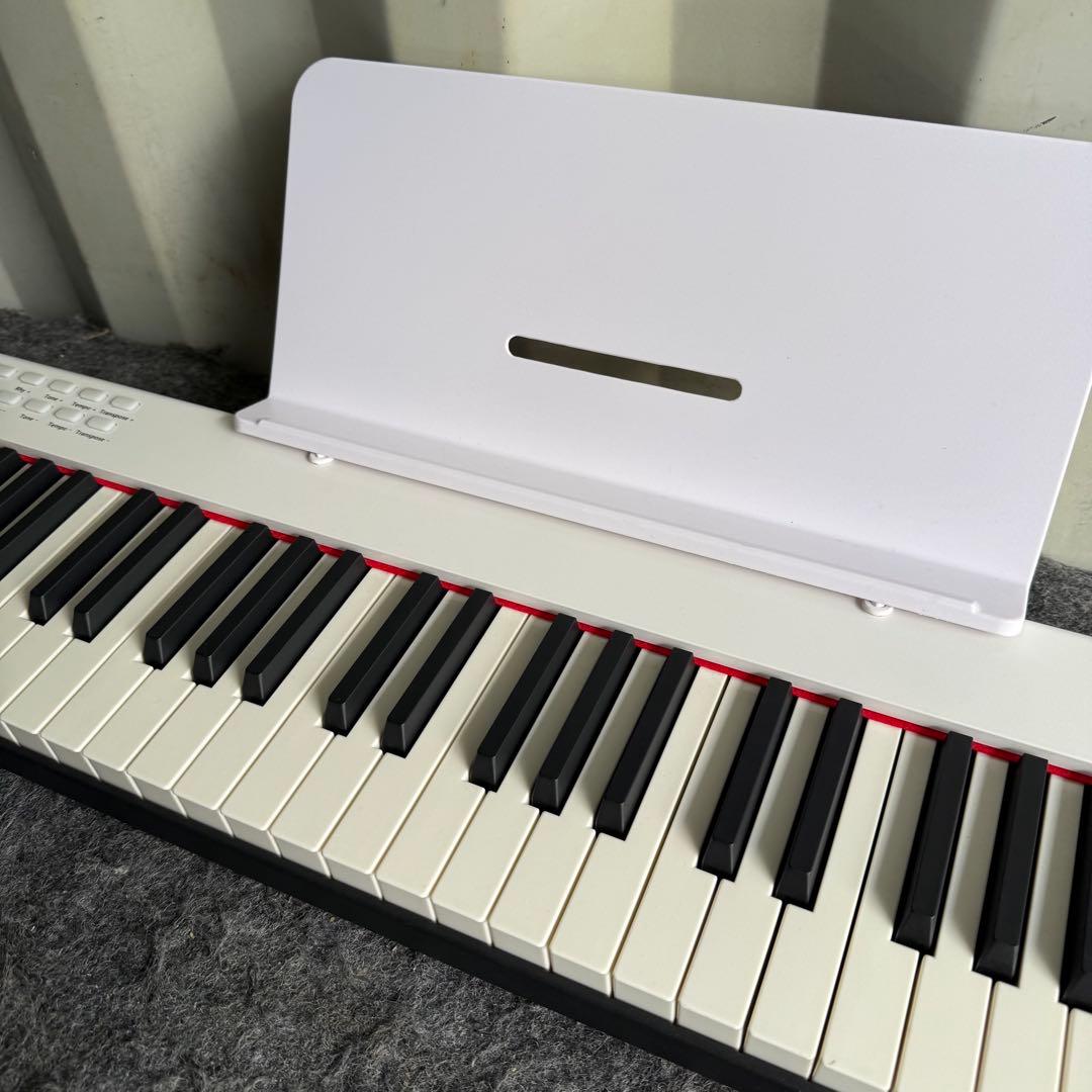 IL55激安✨ CEULA 電子ピアノ 88鍵盤 ホワイト キーボードピアノ