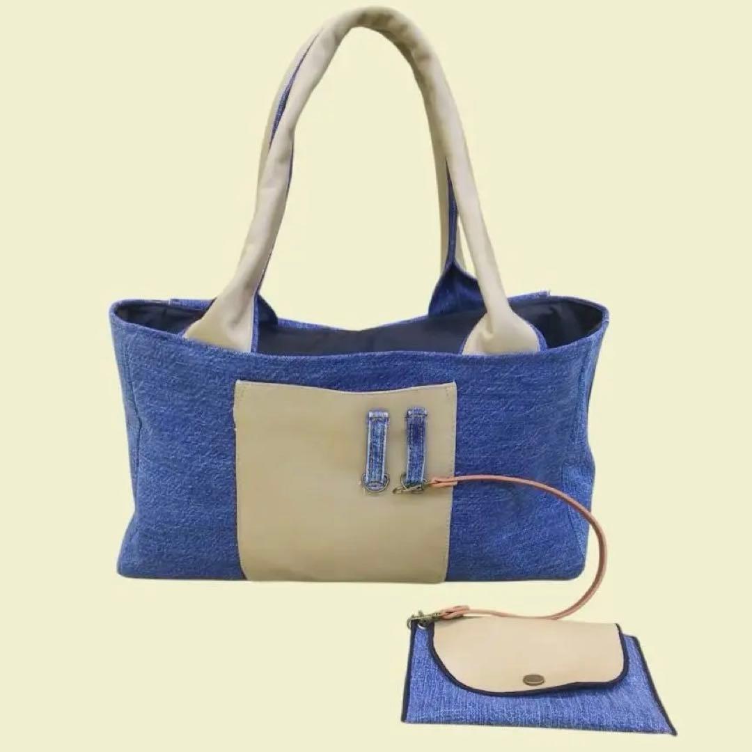 デニム リメイク ハンドメイド トートバッグ ポーチ ♡