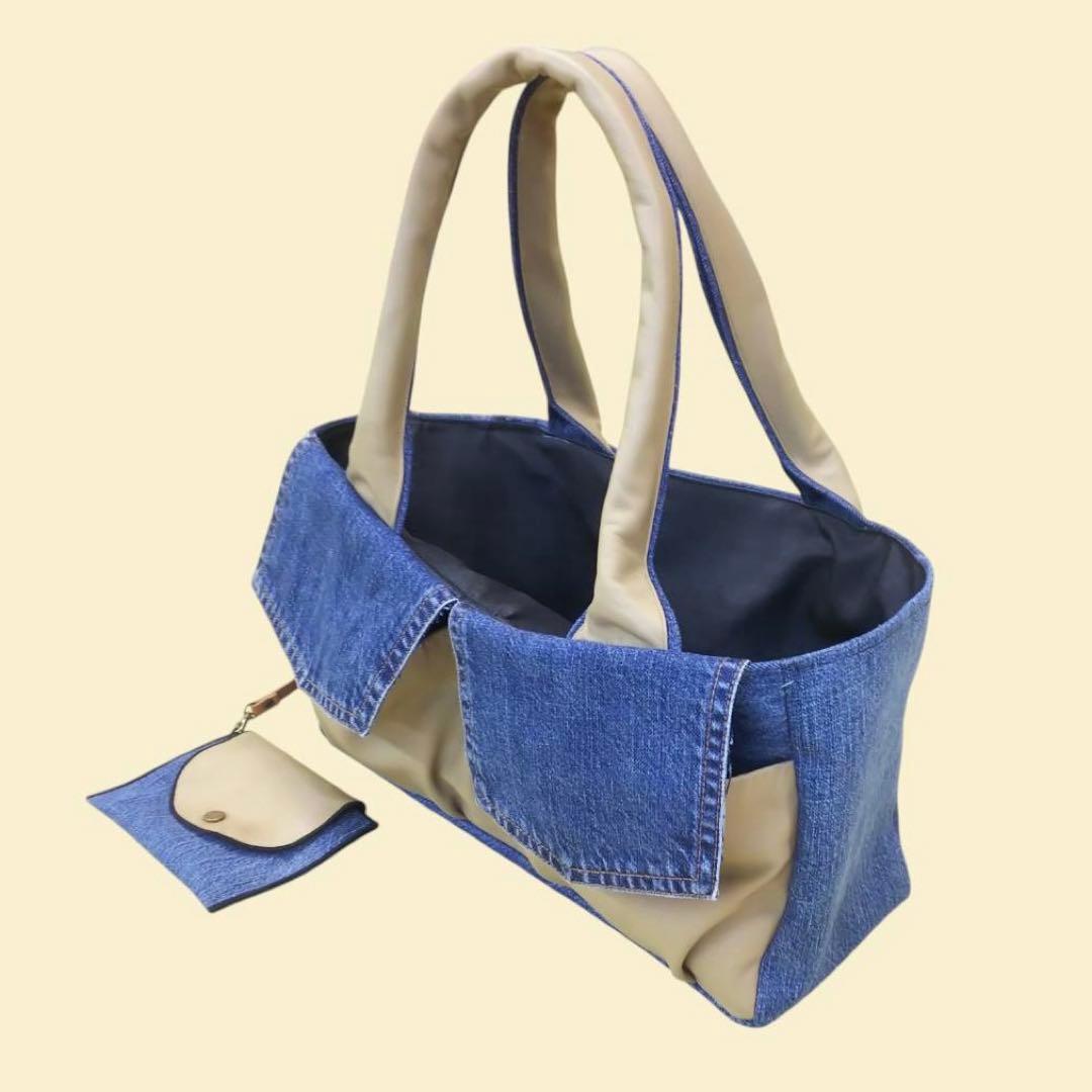 デニム リメイク ハンドメイド トートバッグ ポーチ ♡