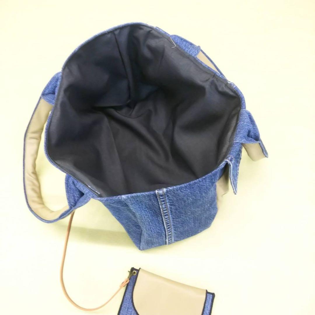 デニム リメイク ハンドメイド トートバッグ ポーチ ♡