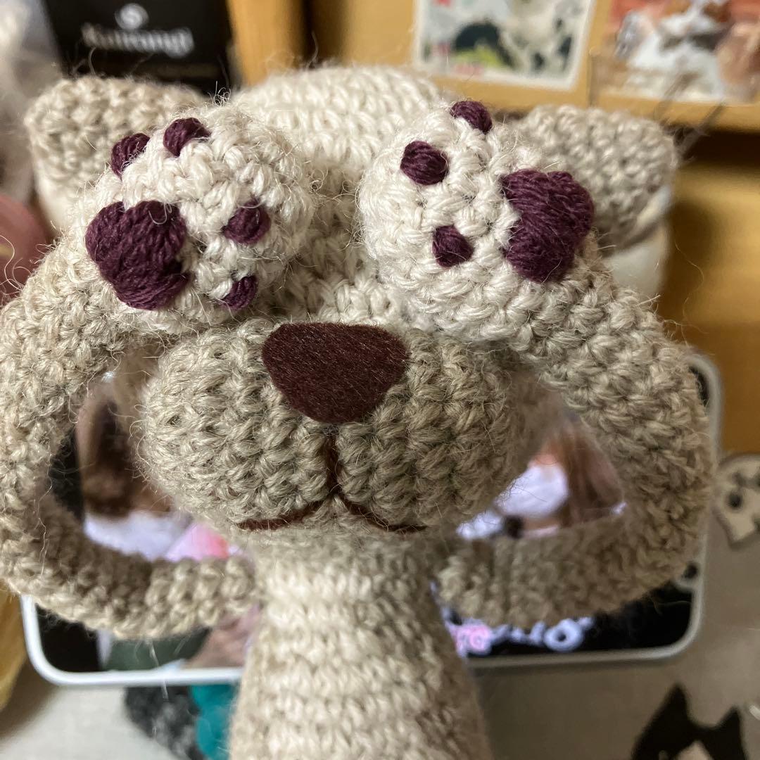 あみぐるみネコとヤモリッチ　hiroro様御一行