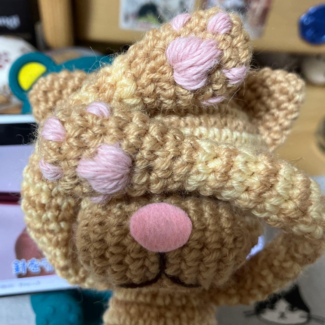 あみぐるみネコとヤモリッチ　hiroro様御一行