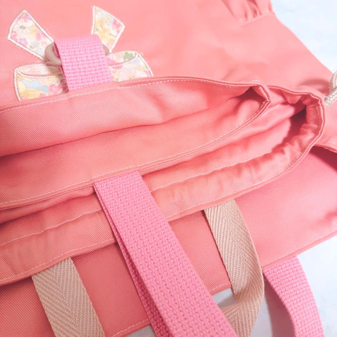 入園入学セット　レッスンバッグ　上履き袋　体操服袋　ピンク　女の子　3点　リボン