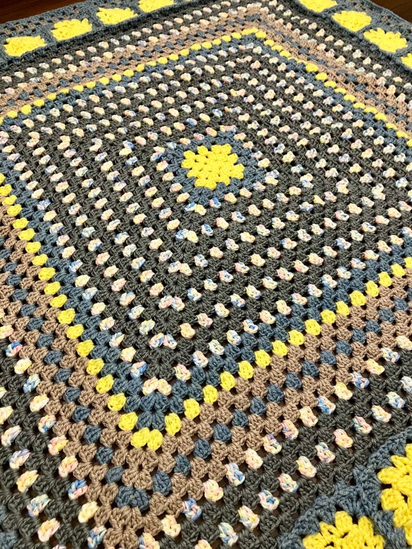 グラニー34/グラニースクエア ブランケット 膝掛け マルチカバー ベッドカバー