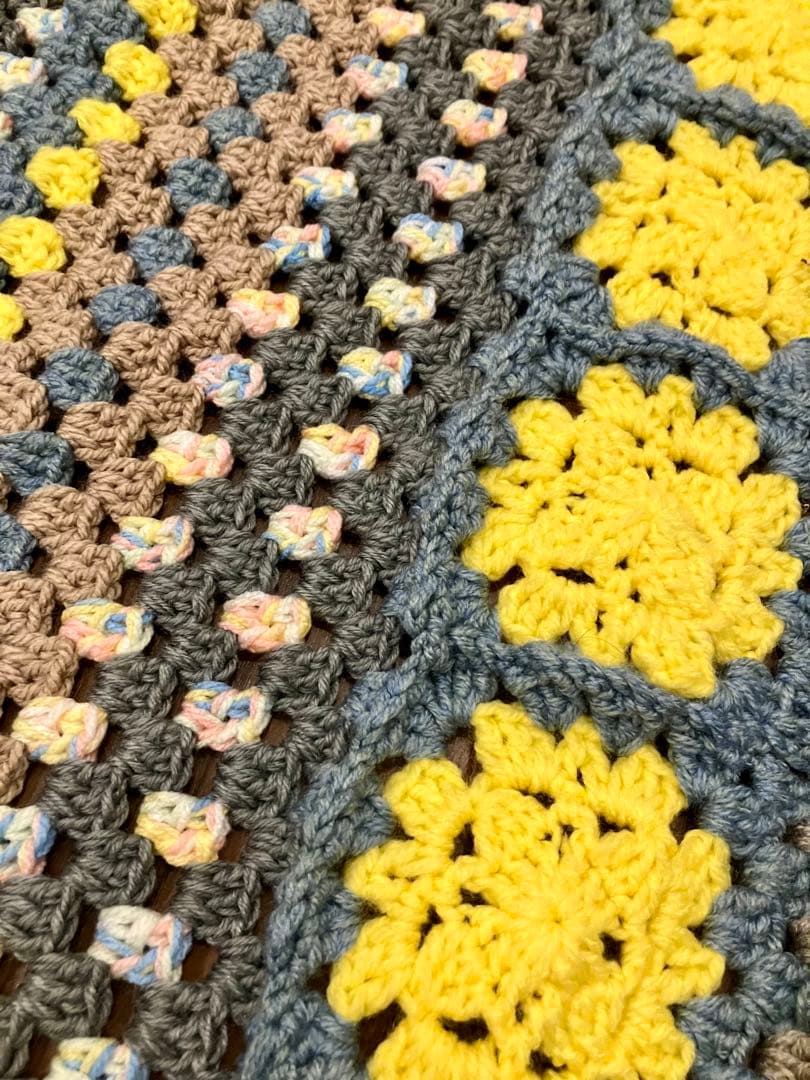 グラニー34/グラニースクエア ブランケット 膝掛け マルチカバー ベッドカバー