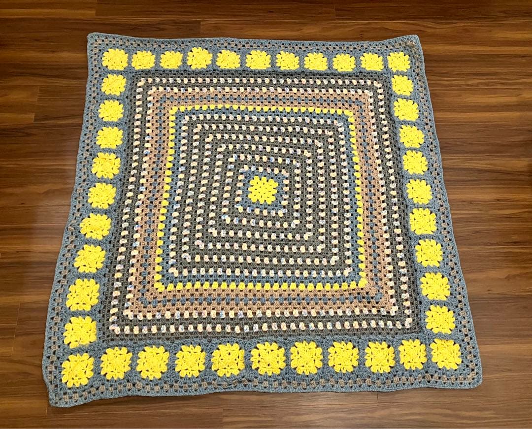 グラニー34/グラニースクエア ブランケット 膝掛け マルチカバー ベッドカバー