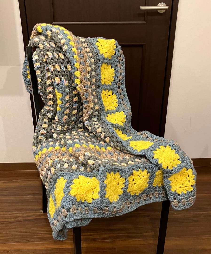 グラニー34/グラニースクエア ブランケット 膝掛け マルチカバー ベッドカバー