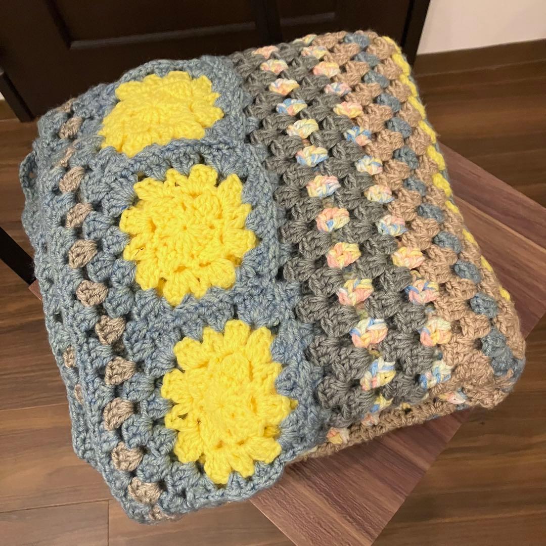 グラニー34/グラニースクエア ブランケット 膝掛け マルチカバー ベッドカバー