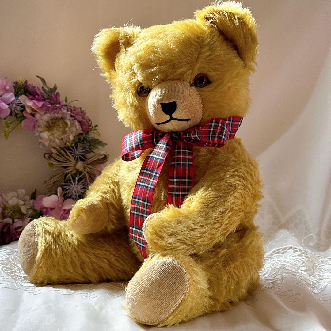 ❤️ニッカーボッカー❤️ 大きめずっしりアンティークベア　テディベア　ビンテージ