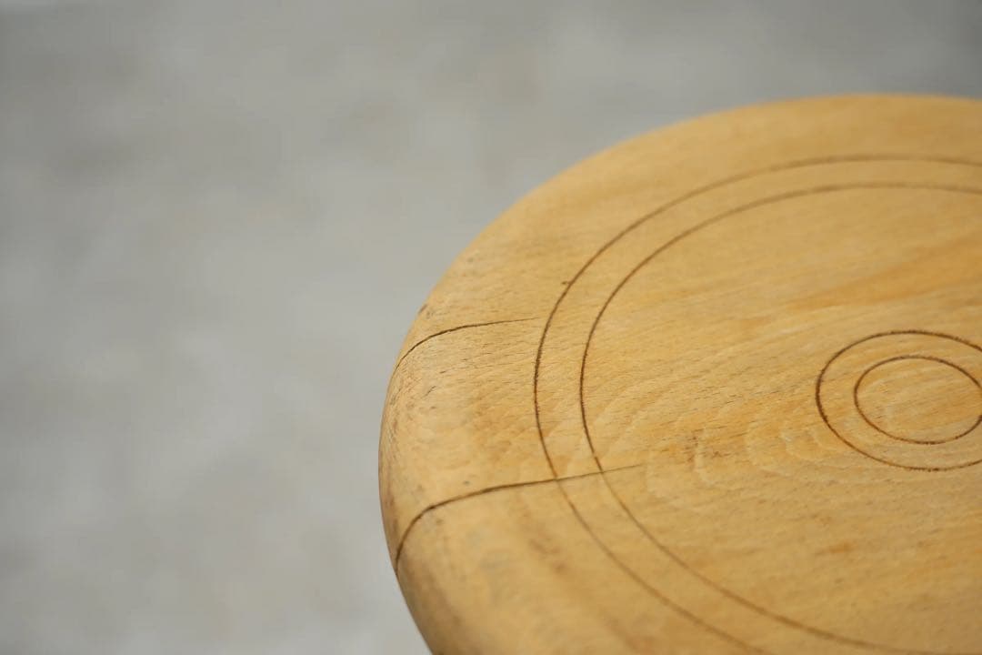 フランス　ビンテージ　木製スツール