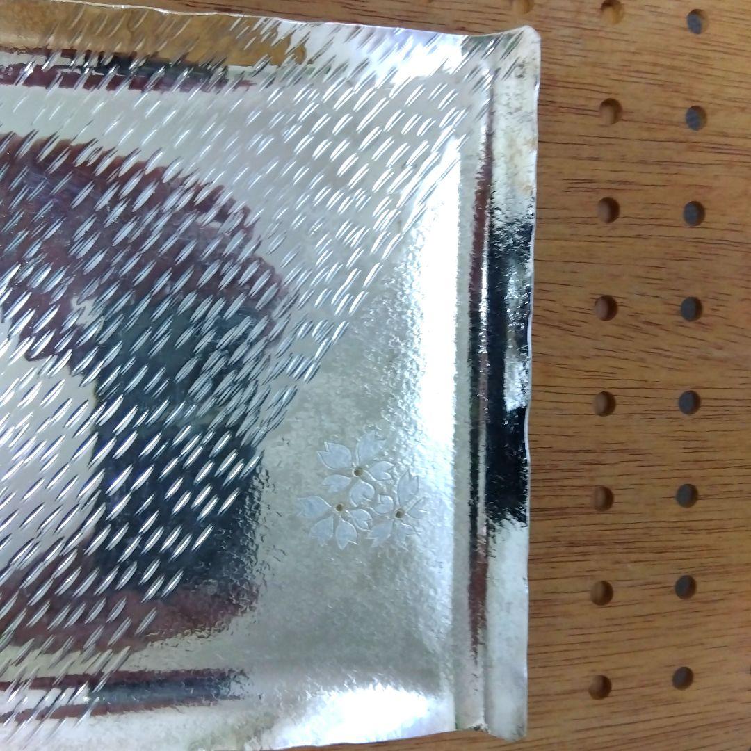 銀製品　早川器物タンブラーと和食器盛り皿