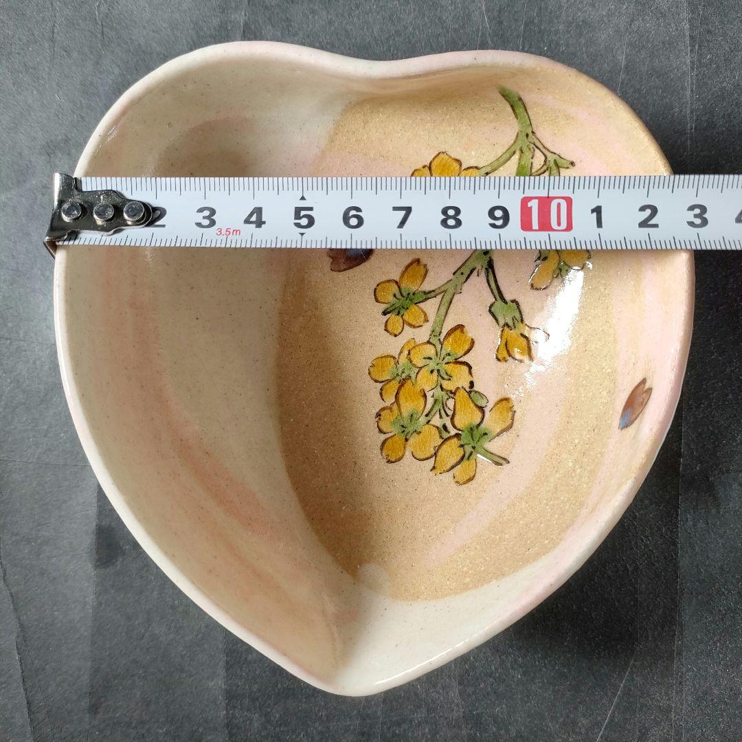 C3-3/九谷焼/在銘/色絵菜の花文銘々皿5客/共箱/向付/小鉢/懐石料理