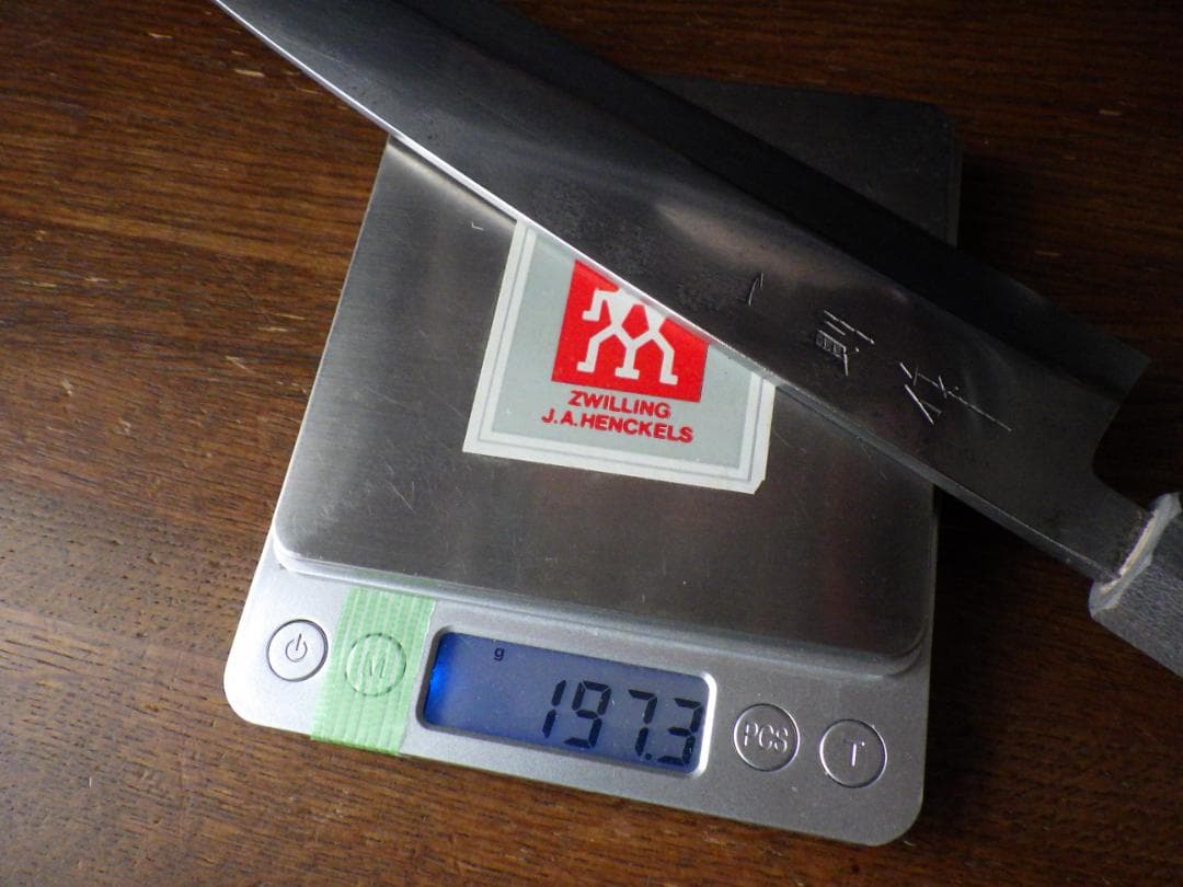 酔*れ様 一則作・手打/身卸”柳出刃”包丁・八角柄★㊨片刃刃付済み★　208