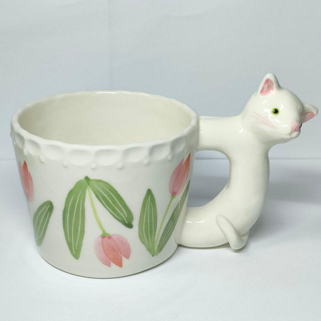 【新品】Sugar Poppo 飛び出す　猫カップ　チューリップ シュガーポッポ