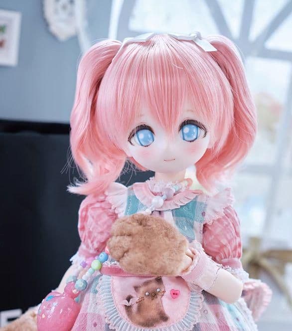 AX622 BJD 1/3 人形 ドール ウィッグ カツラ 耐熱 ハンドメイド