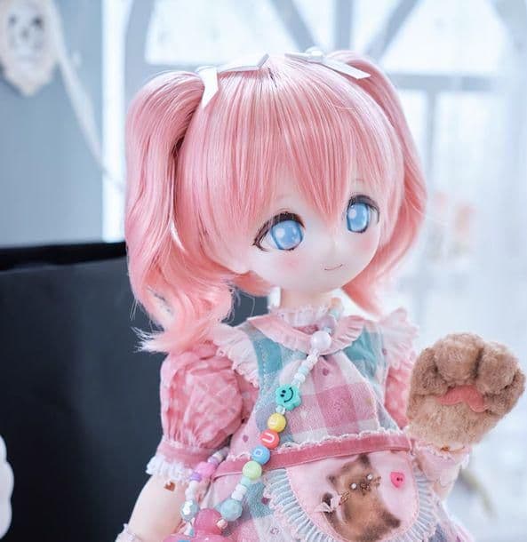 AX622 BJD 1/3 人形 ドール ウィッグ カツラ 耐熱 ハンドメイド