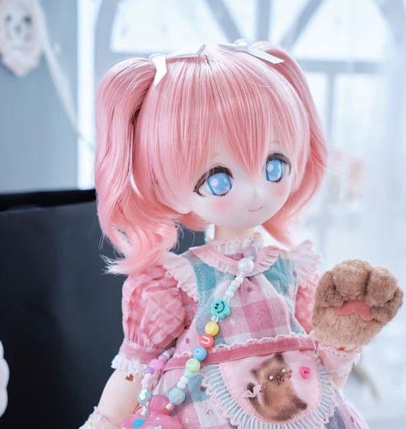 AX622 BJD 1/3 人形 ドール ウィッグ カツラ 耐熱 ハンドメイド