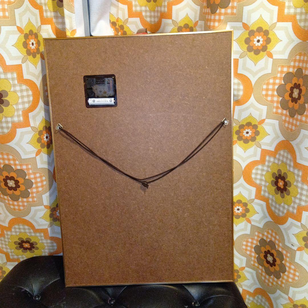 当時物　ニッカウイスキー ポスター型時計　酒屋　アンティーク　昭和レトロポップ