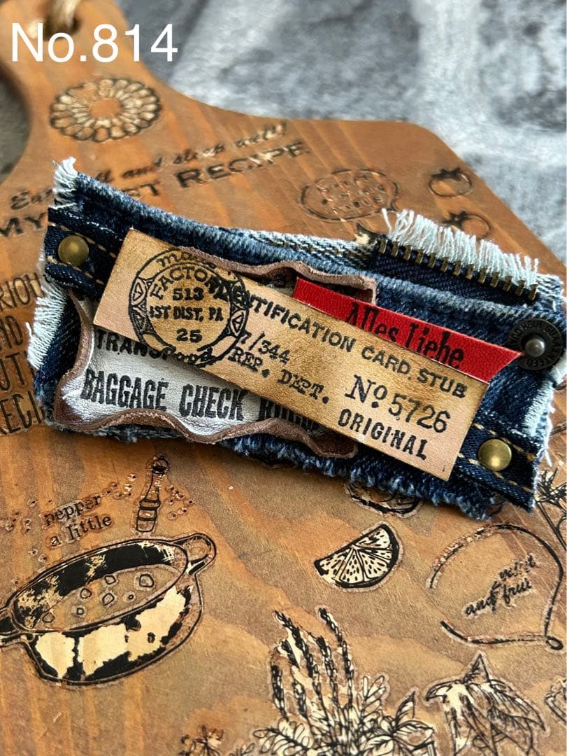 ヘアクリップ　ジッパー男前　No.814