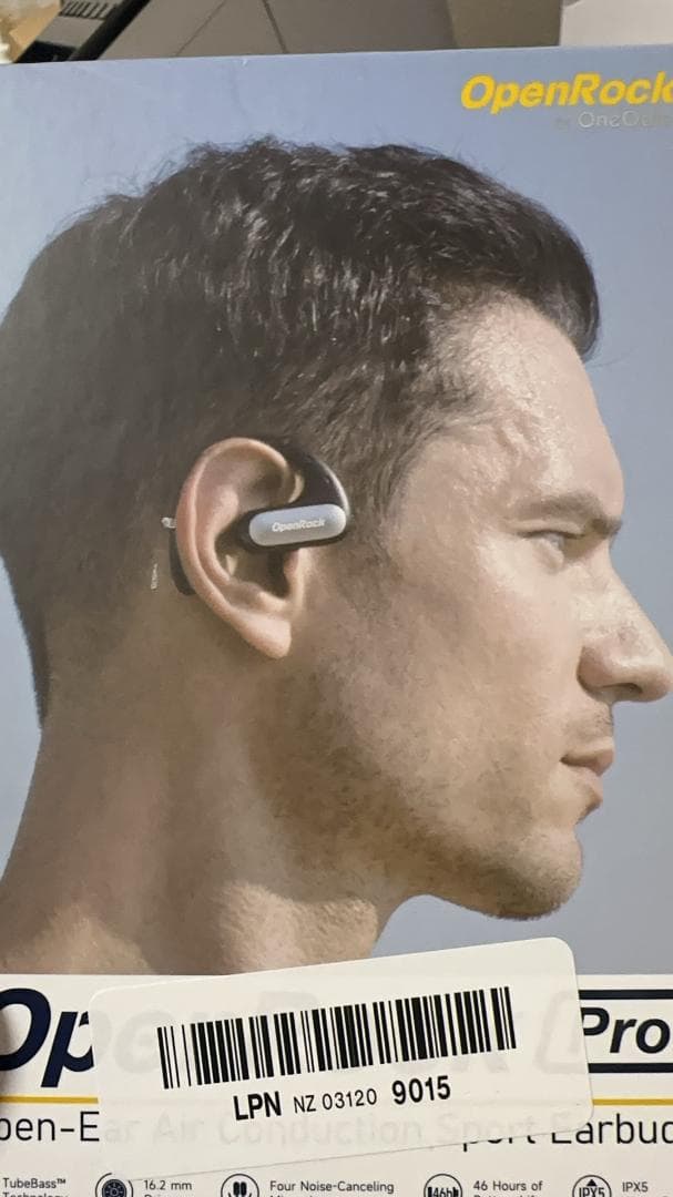 OpenRock Pro Bluetoothイヤホン 耳を塞がない 低音強化