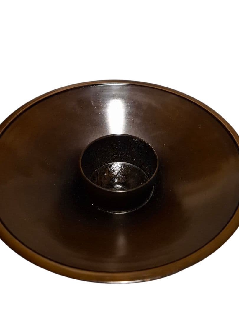 清泉古流 薄端 花器 真鍮 銅製 波足 茶道具 華道具 花瓶 骨董 インテリア