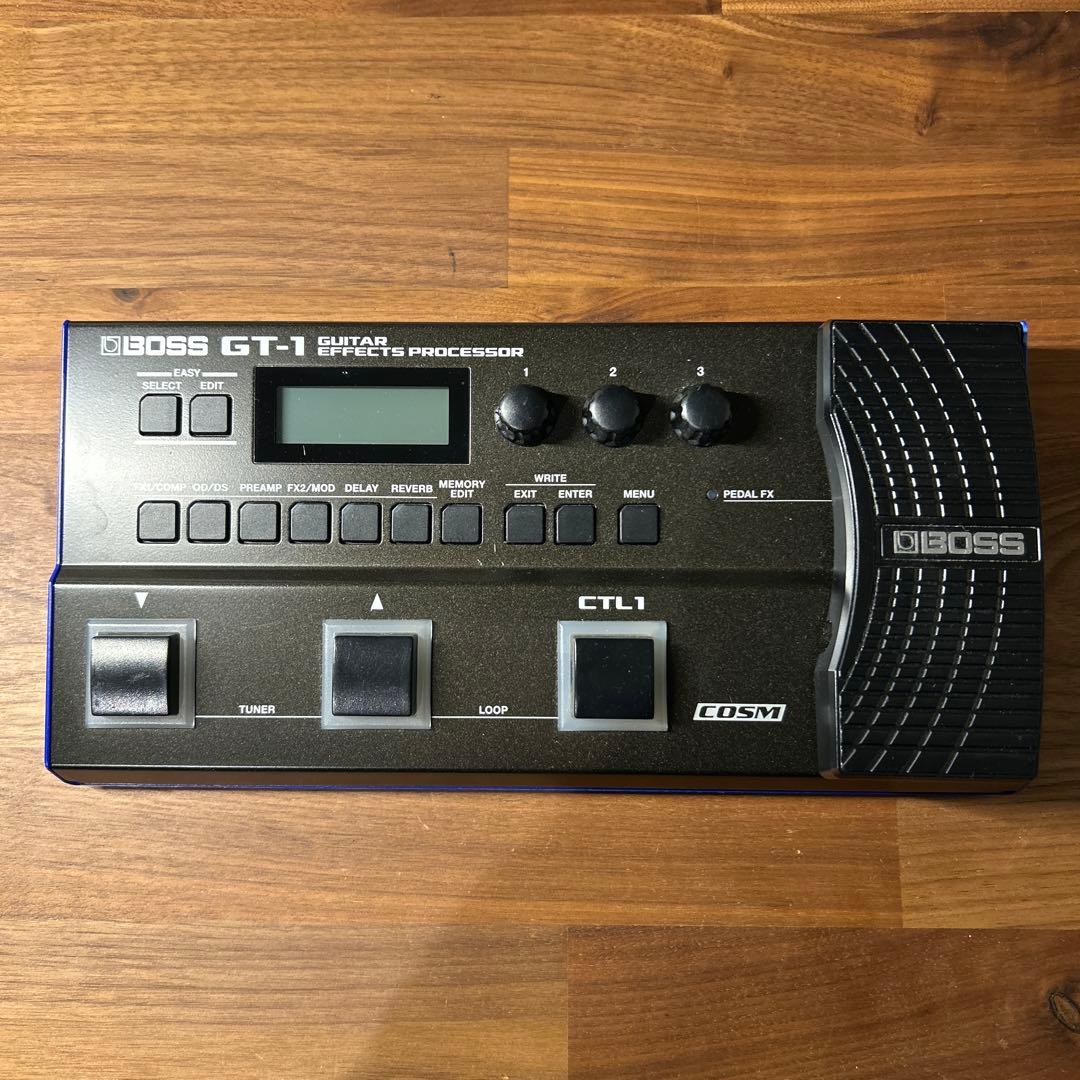 BOSS GT-1 ギターエフェクター 取説 アダプター 教科書付き