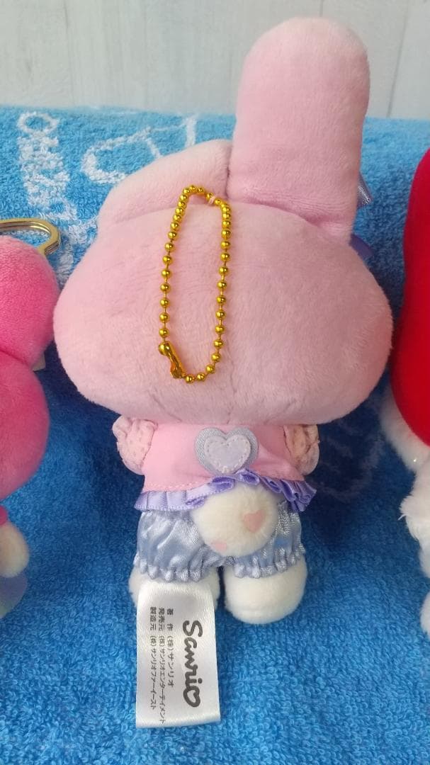 マイメロディ　マスコット　ぬいぐるみ　キーホルダー　ドーナツ　クリスマス