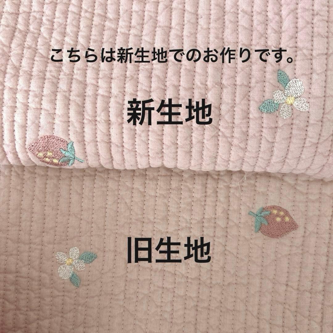 入園入学2点セット　【ピンクいちごヌビ×くすみピンク】　女の子　お着替え袋　靴袋