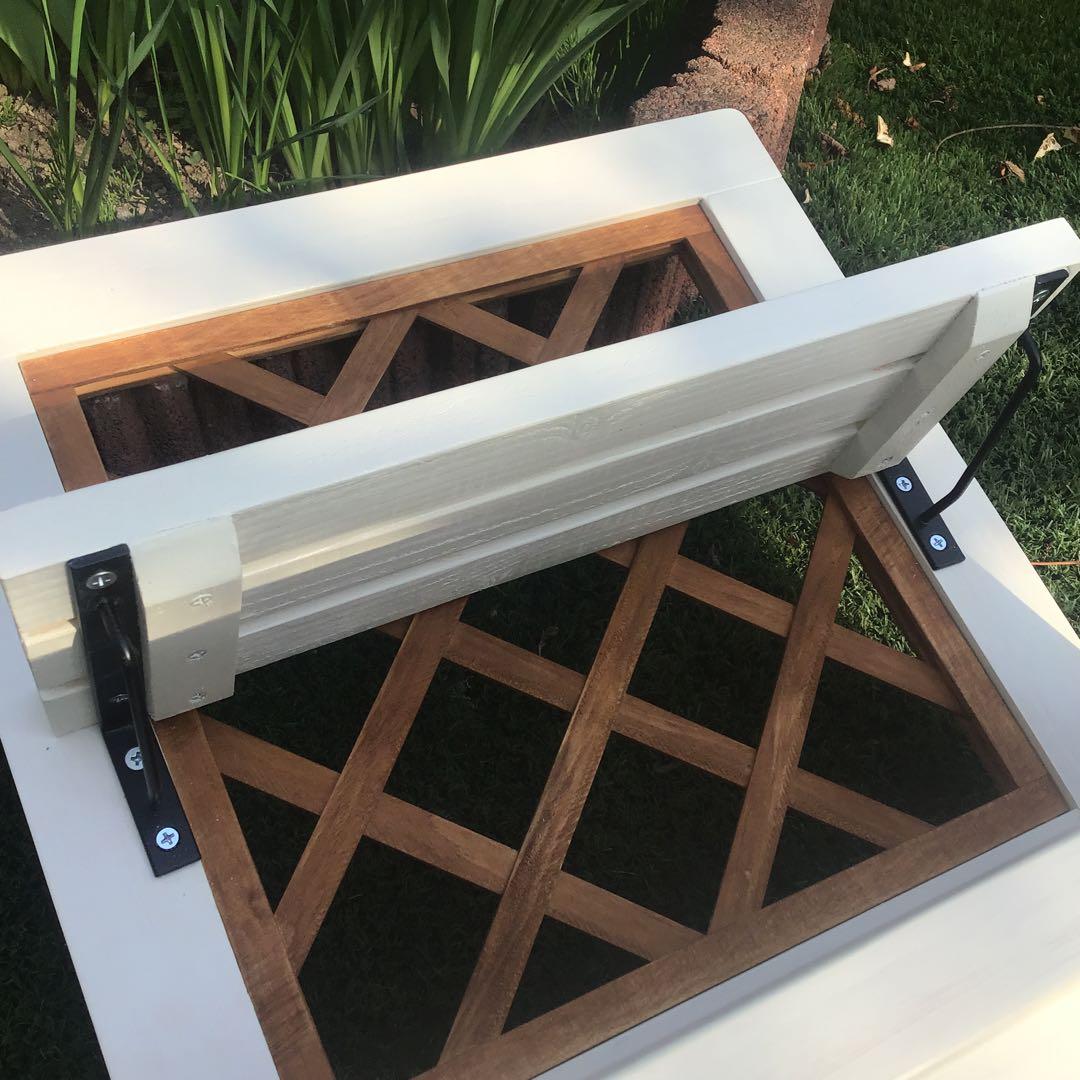 ガーデニングwoodトレリス飾り棚一段フラワースタンド