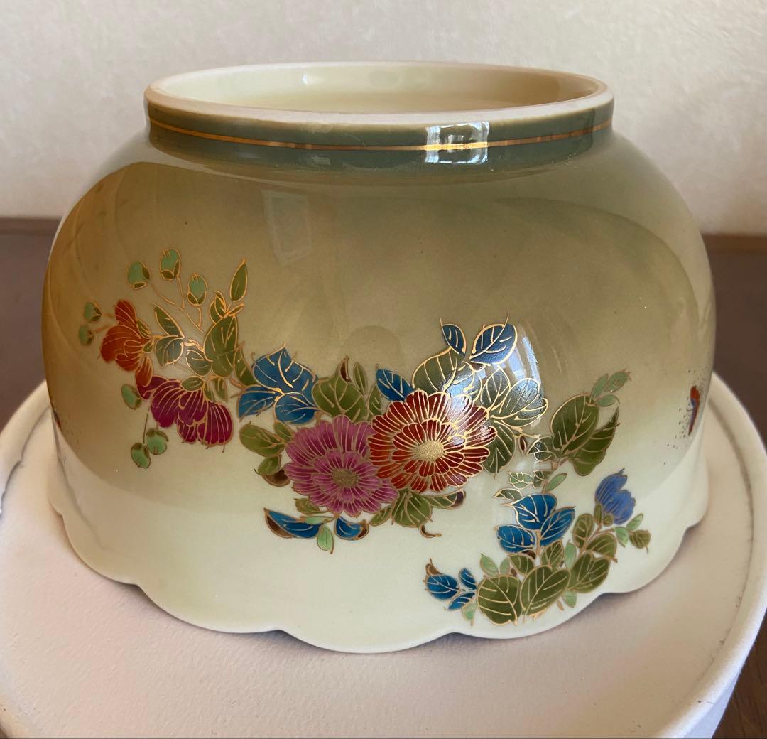 有田焼 林九郎作 古伊万里風 色絵金彩 大鉢 盛鉢 約20cm 和食器 美品