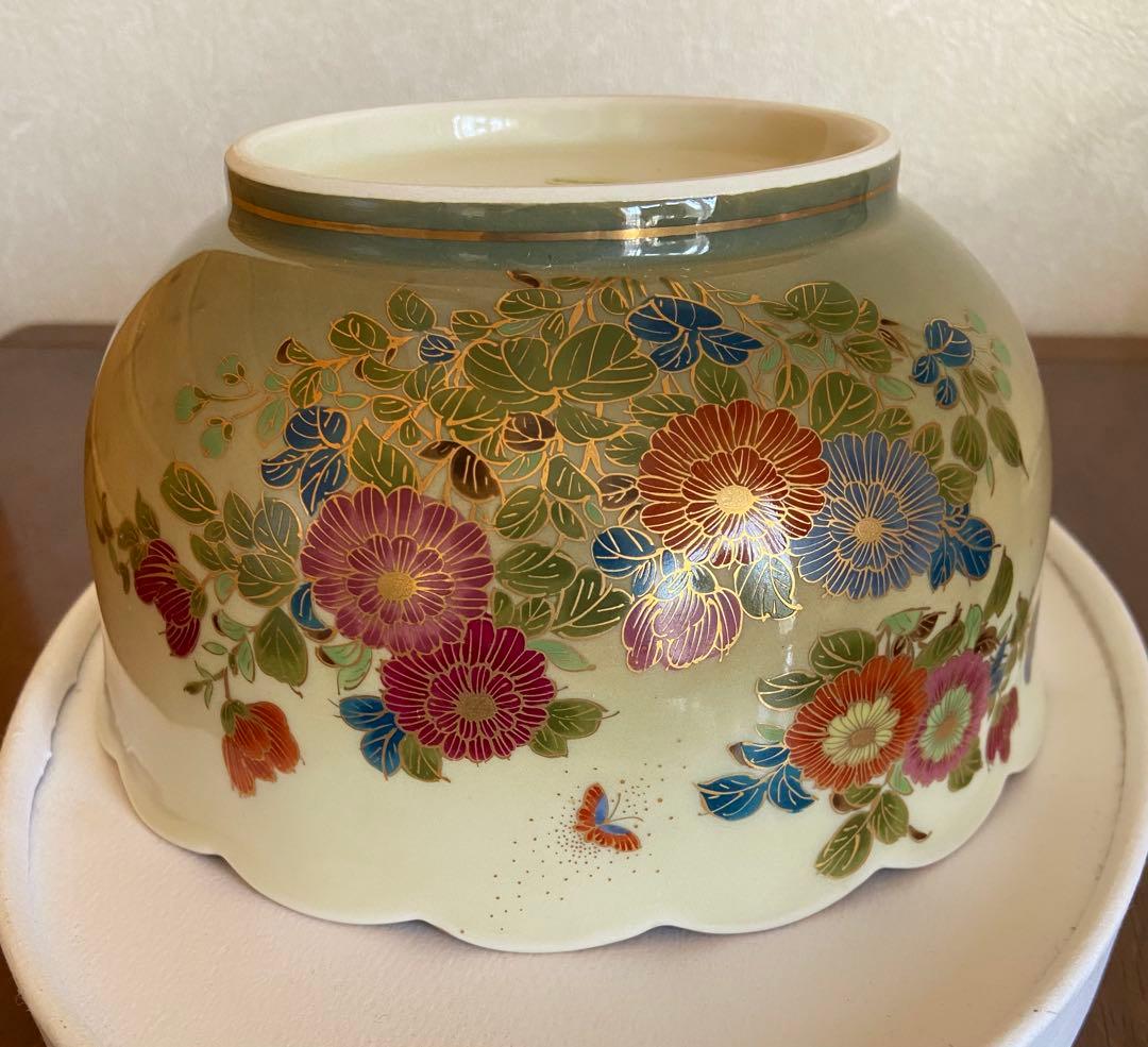 有田焼 林九郎作 古伊万里風 色絵金彩 大鉢 盛鉢 約20cm 和食器 美品