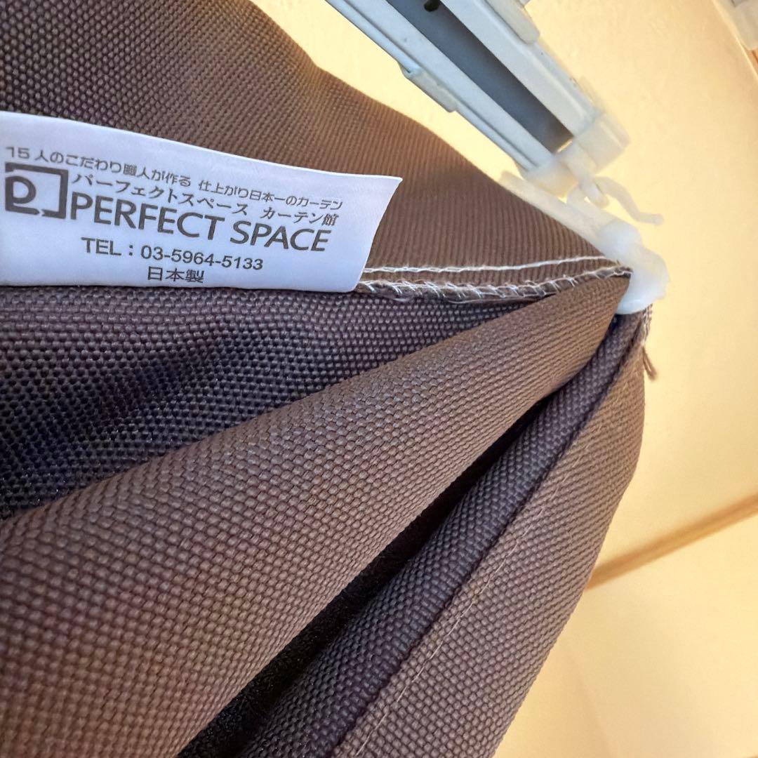 ネイビーとホワイトの花柄ドレープカーテン　北欧　オーダーメイド