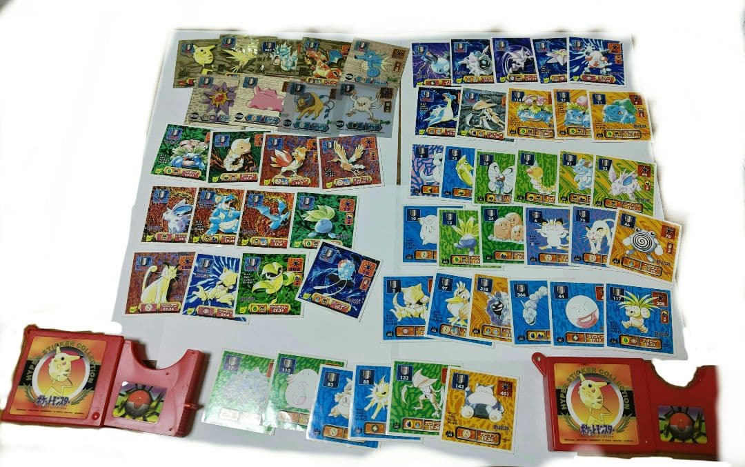 希少品 アマダ ポケモン 初期 最強シール烈伝 キラ レアシール ケース