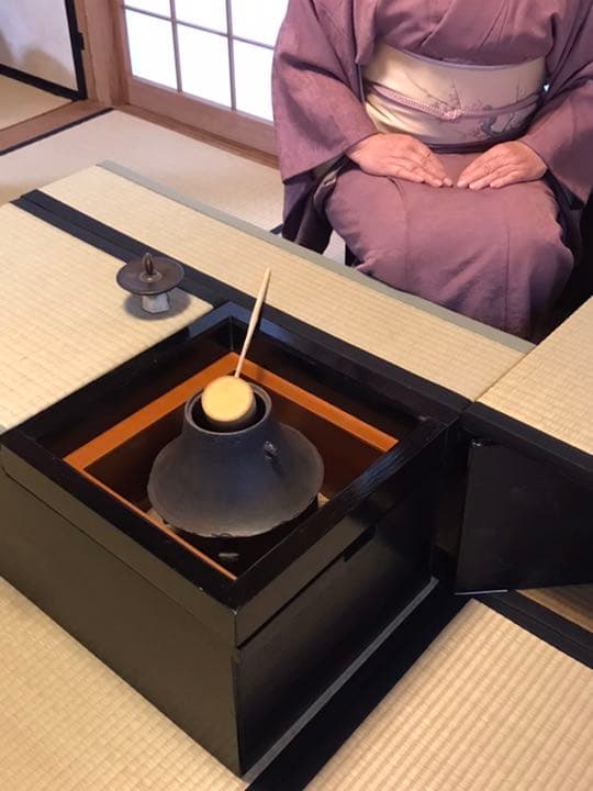 楽々茶棚　(立礼)収納ボックス点前座と炉壇収納ボックスと建水台の三点セット