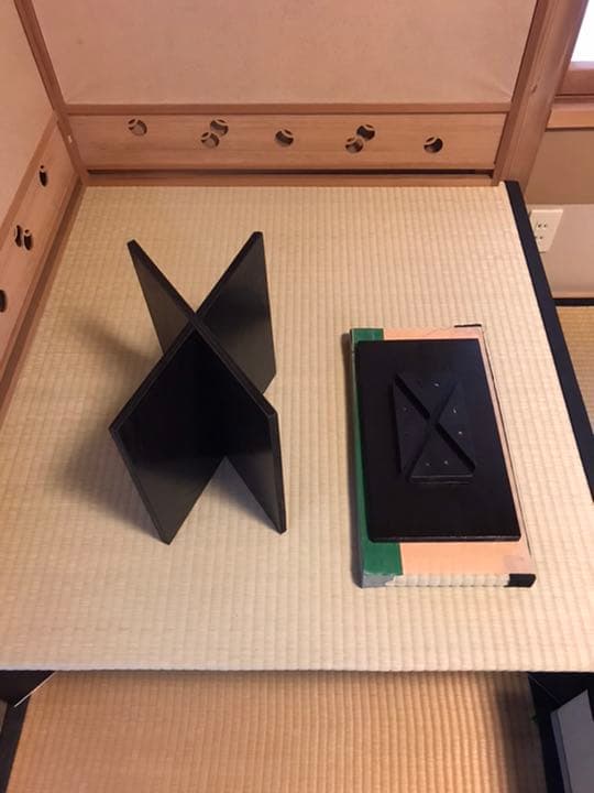 楽々茶棚　(立礼)収納ボックス点前座と炉壇収納ボックスと建水台の三点セット