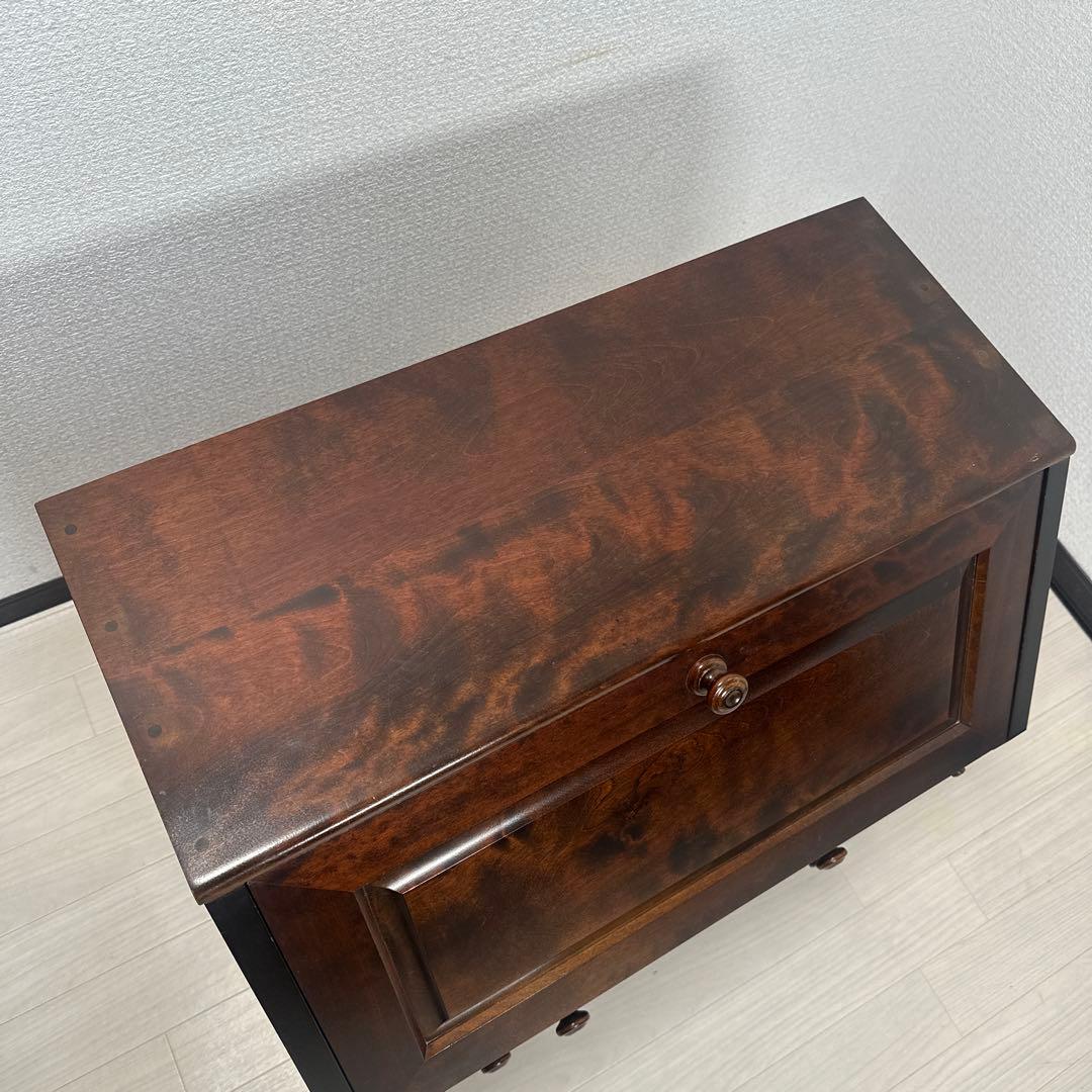 北海道民芸家具 ライティングビューロー カバ材 無垢材 ※i4※