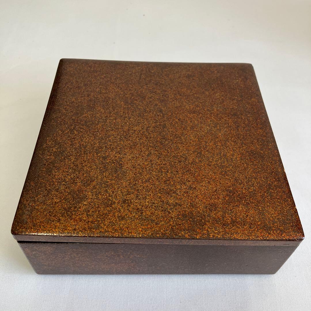 替漆塗両開五段重　お花見弁当　木製漆器　堤重箱　時代物