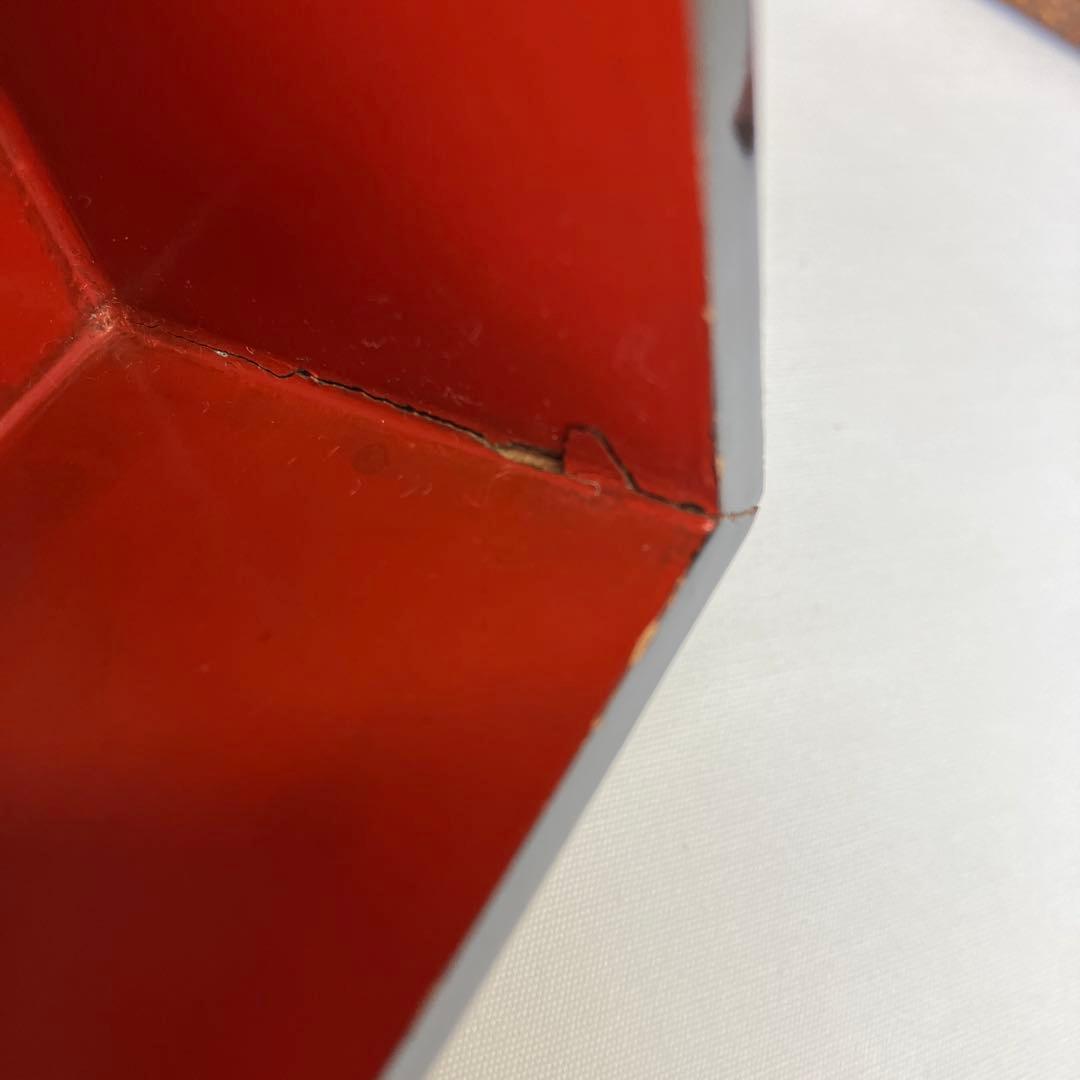 替漆塗両開五段重　お花見弁当　木製漆器　堤重箱　時代物