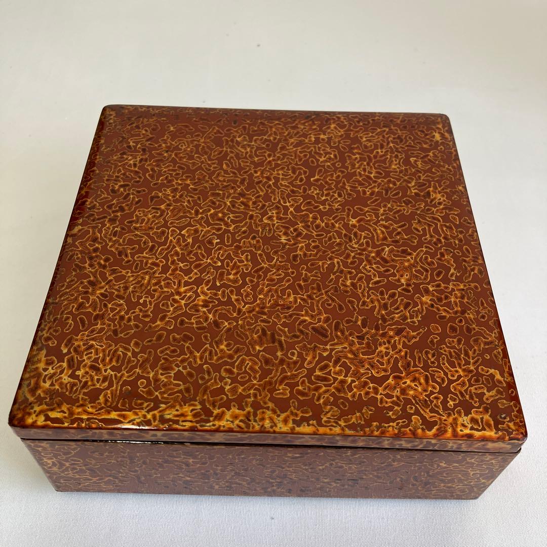 替漆塗両開五段重　お花見弁当　木製漆器　堤重箱　時代物