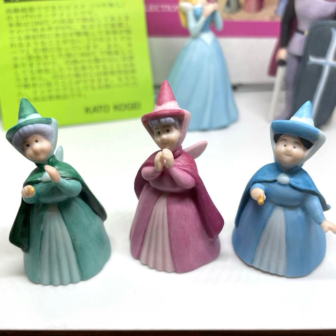 【廃盤】眠れる森の美女　陶器フィギュア5体 加藤工芸 箱付