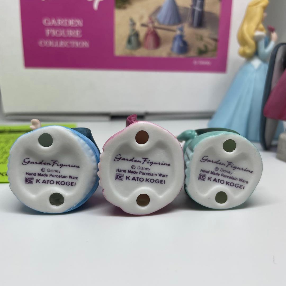 【廃盤】眠れる森の美女　陶器フィギュア5体 加藤工芸 箱付