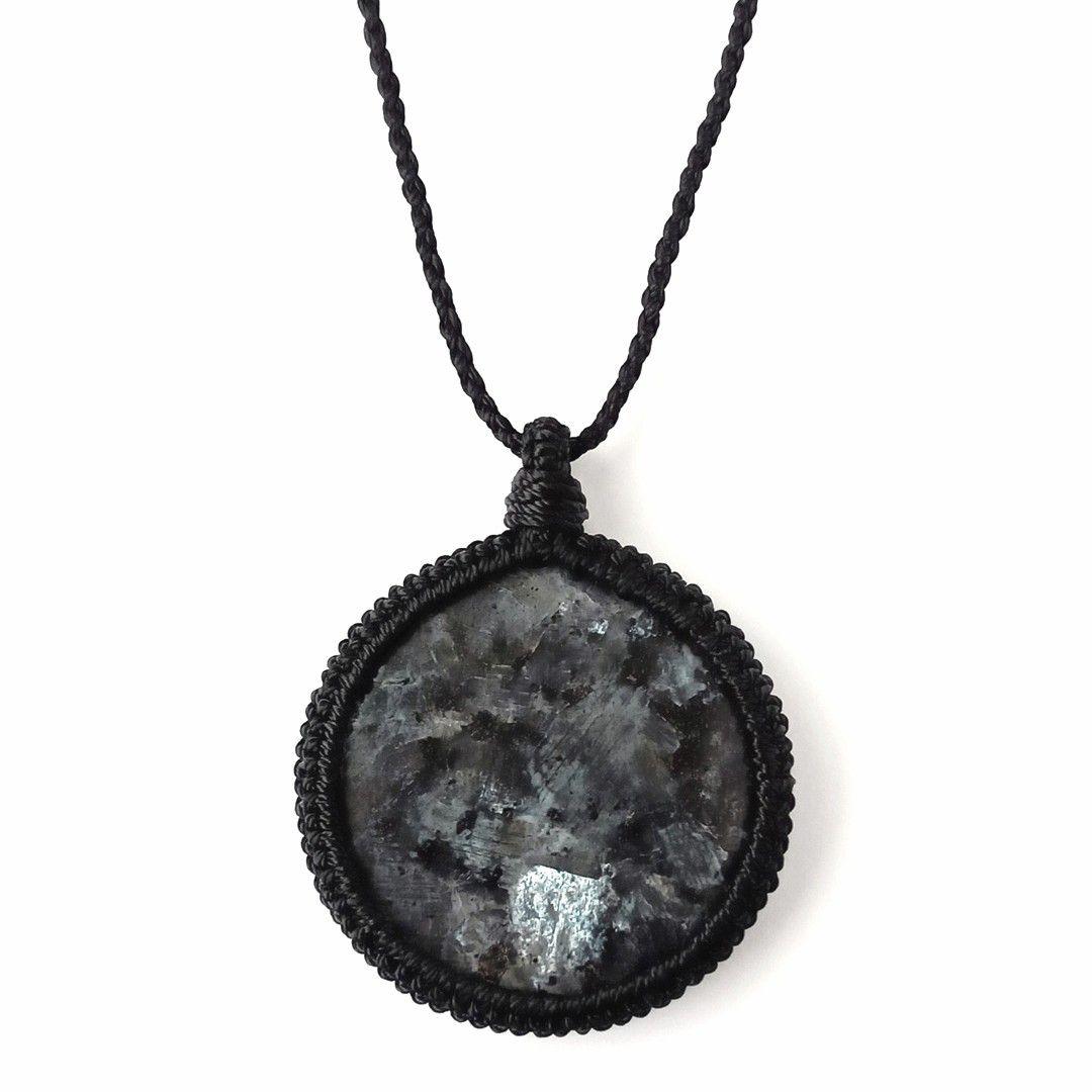 ネックレス｜癒やし・目標達成・問題解決など｜ラルビカイト×ブラックスピネル