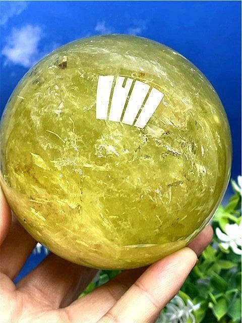 1035g 90mm AAA級金運UP天然シトリン丸玉B89D1/273D06C